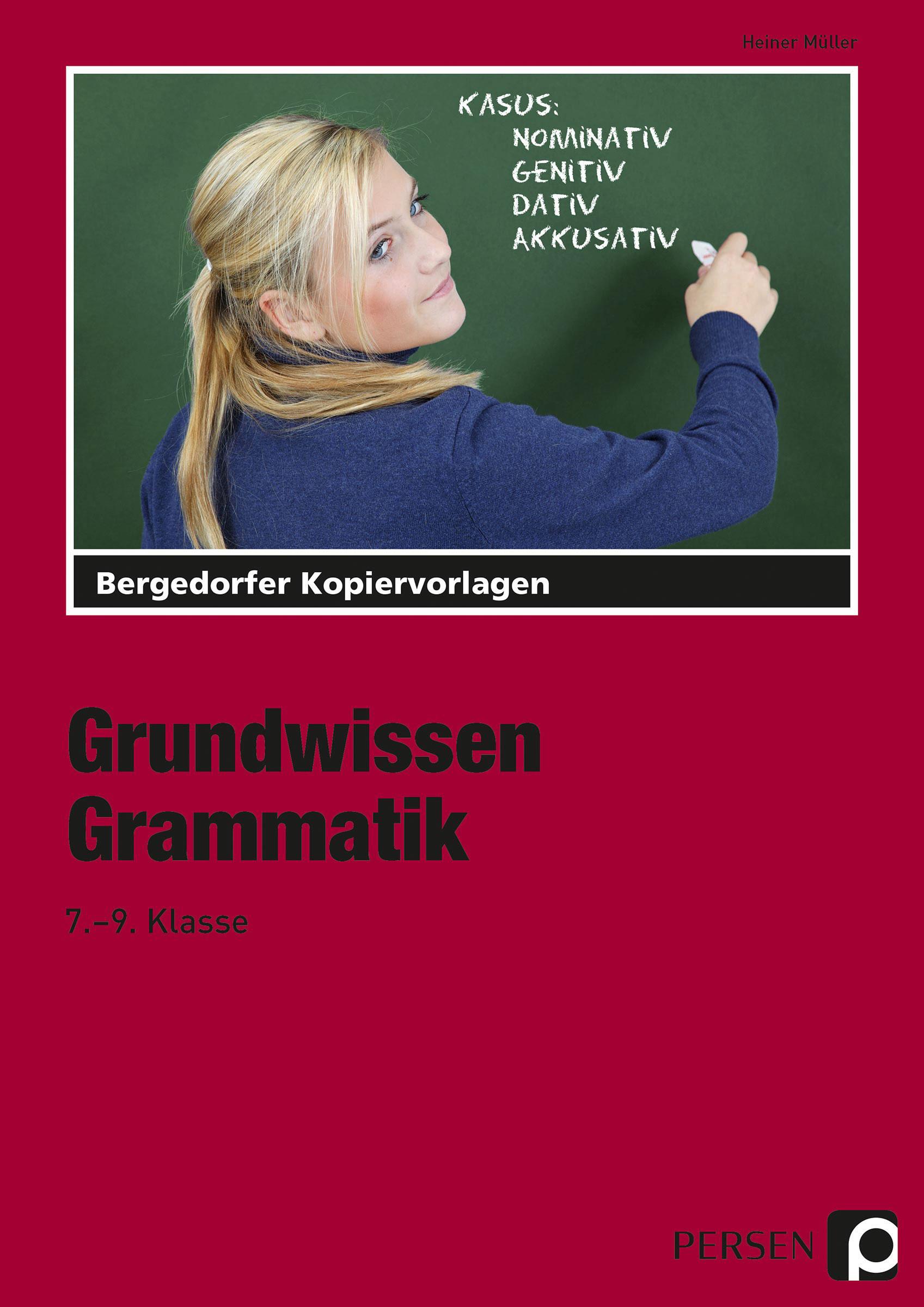 Vorderes Coverbild Grundwissen Grammatik. 7.-9. Schuljahr