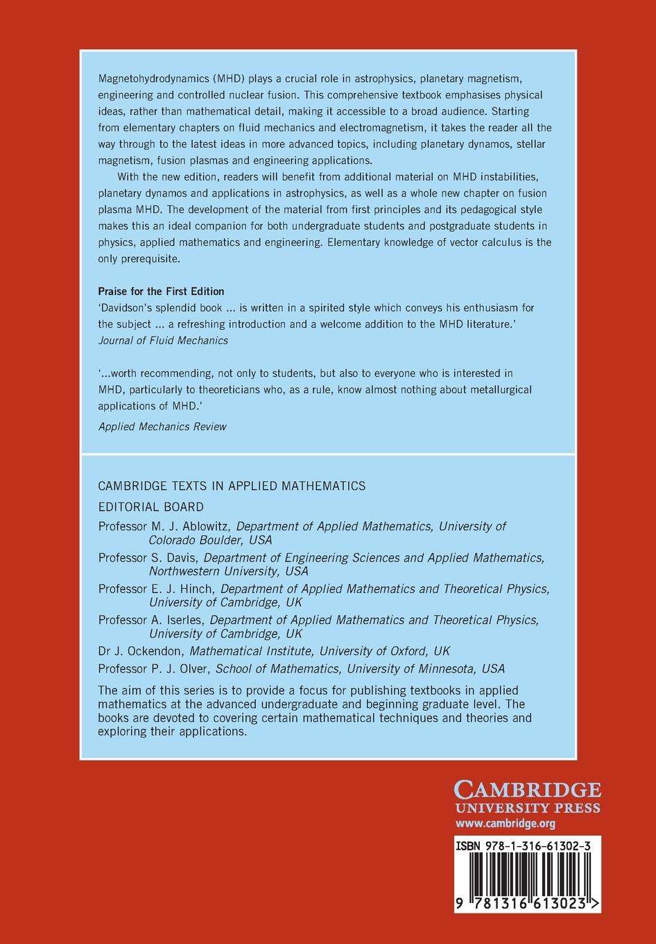 Rückseitencover Introduction to Magnetohydrodynamics