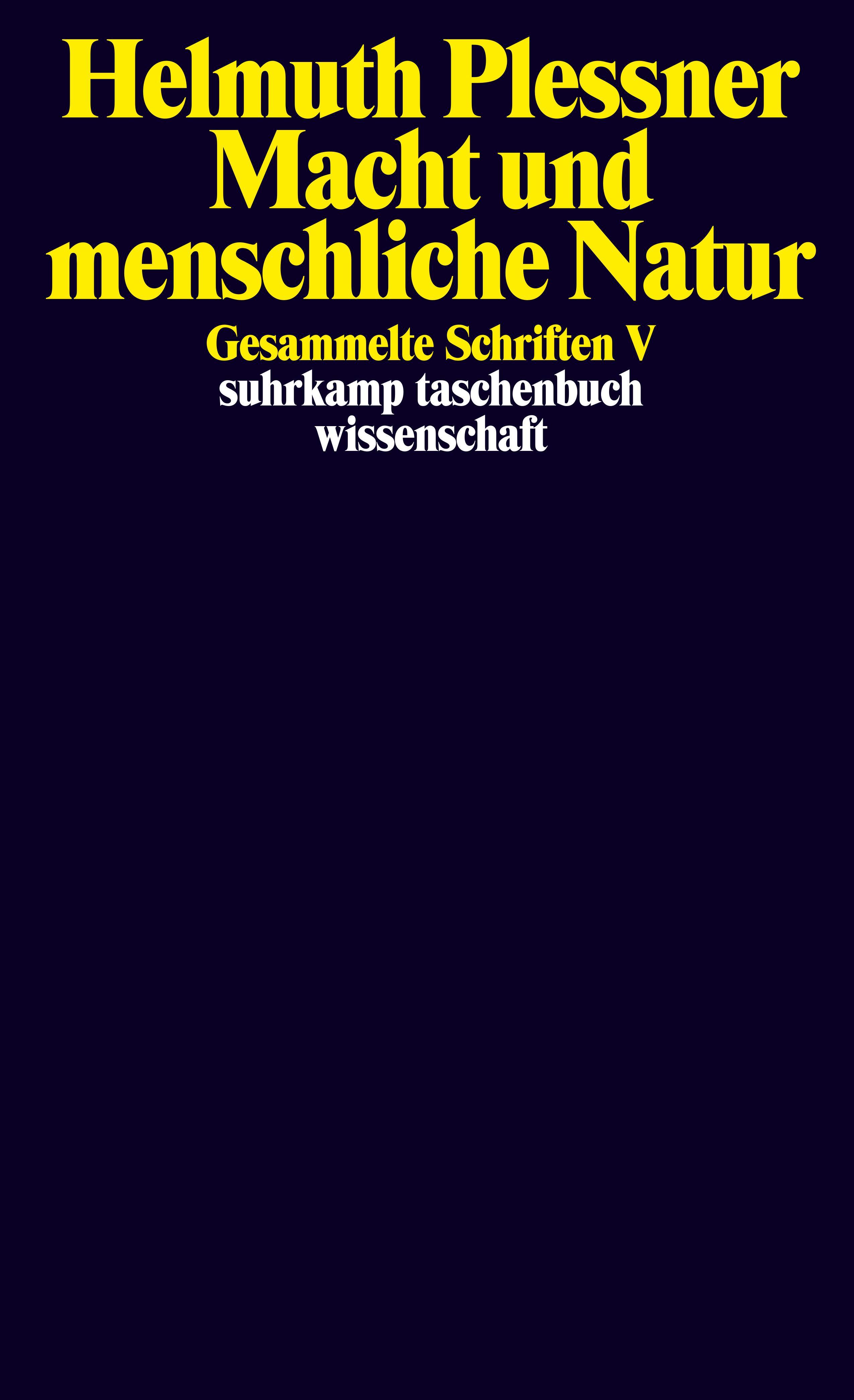 Vorderes Coverbild Gesammelte Schriften 5. Macht und menschliche Natur