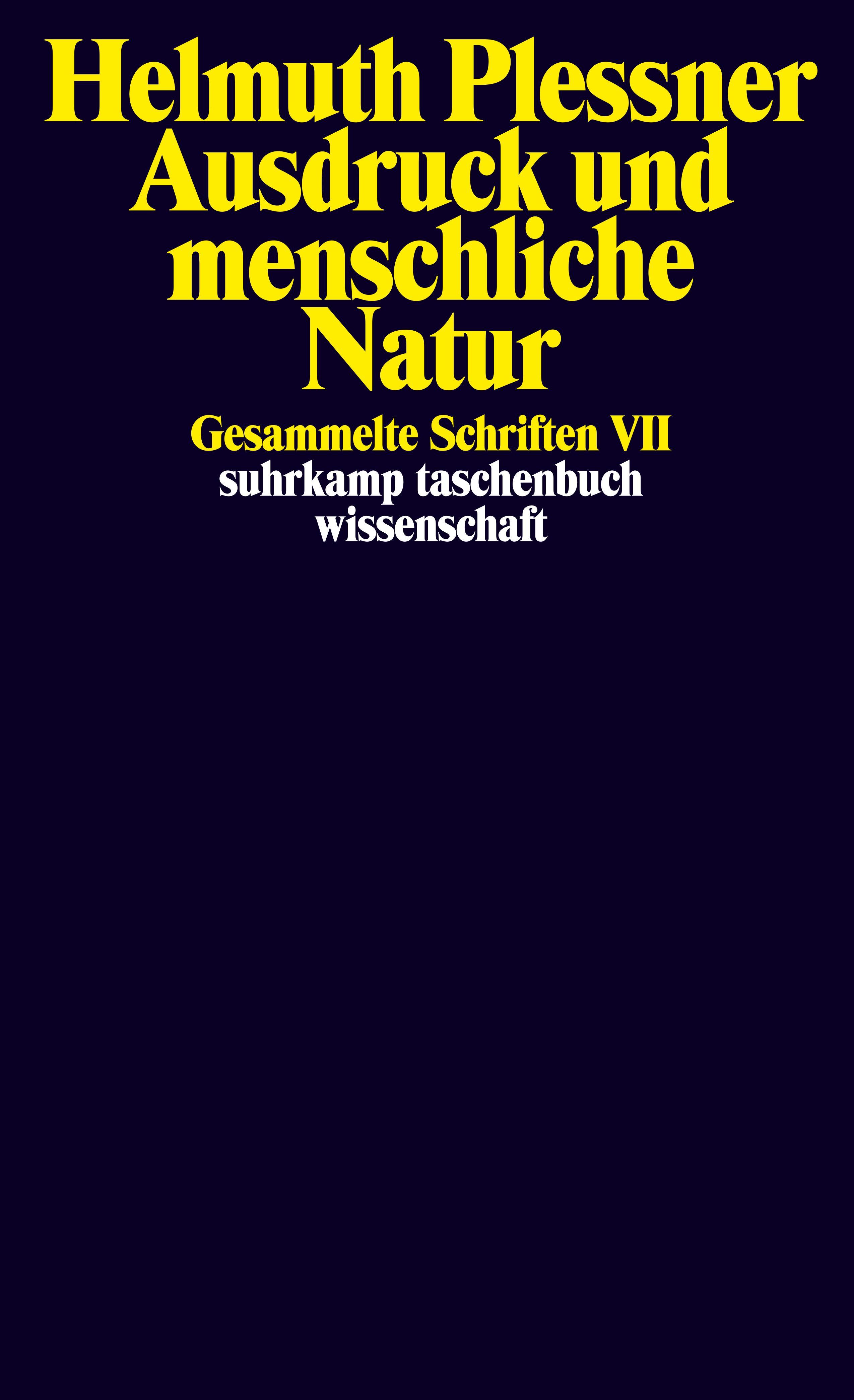 Vorderes Coverbild Ausdruck und menschliche Natur