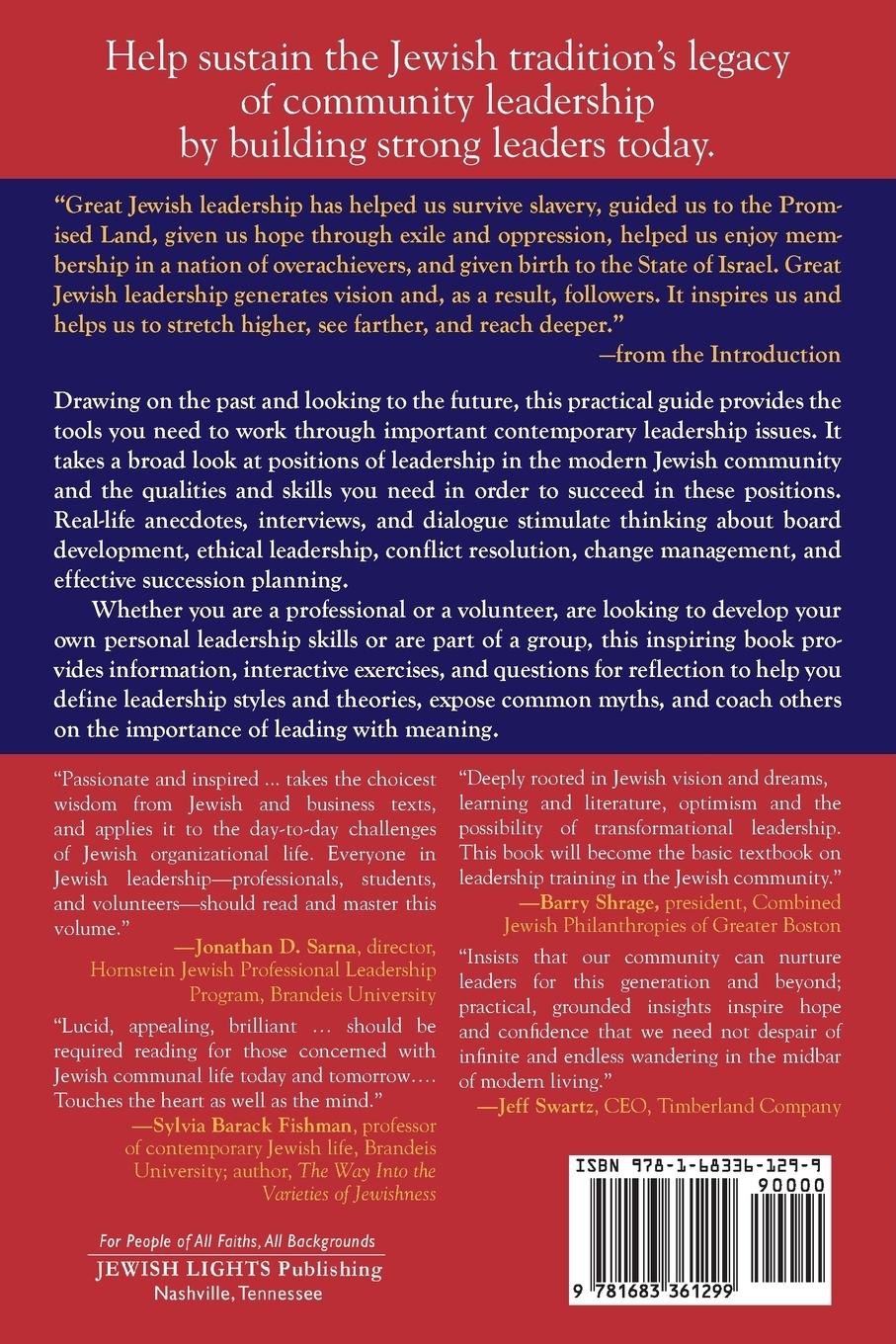 Rückseitencover Inspired Jewish Leadership