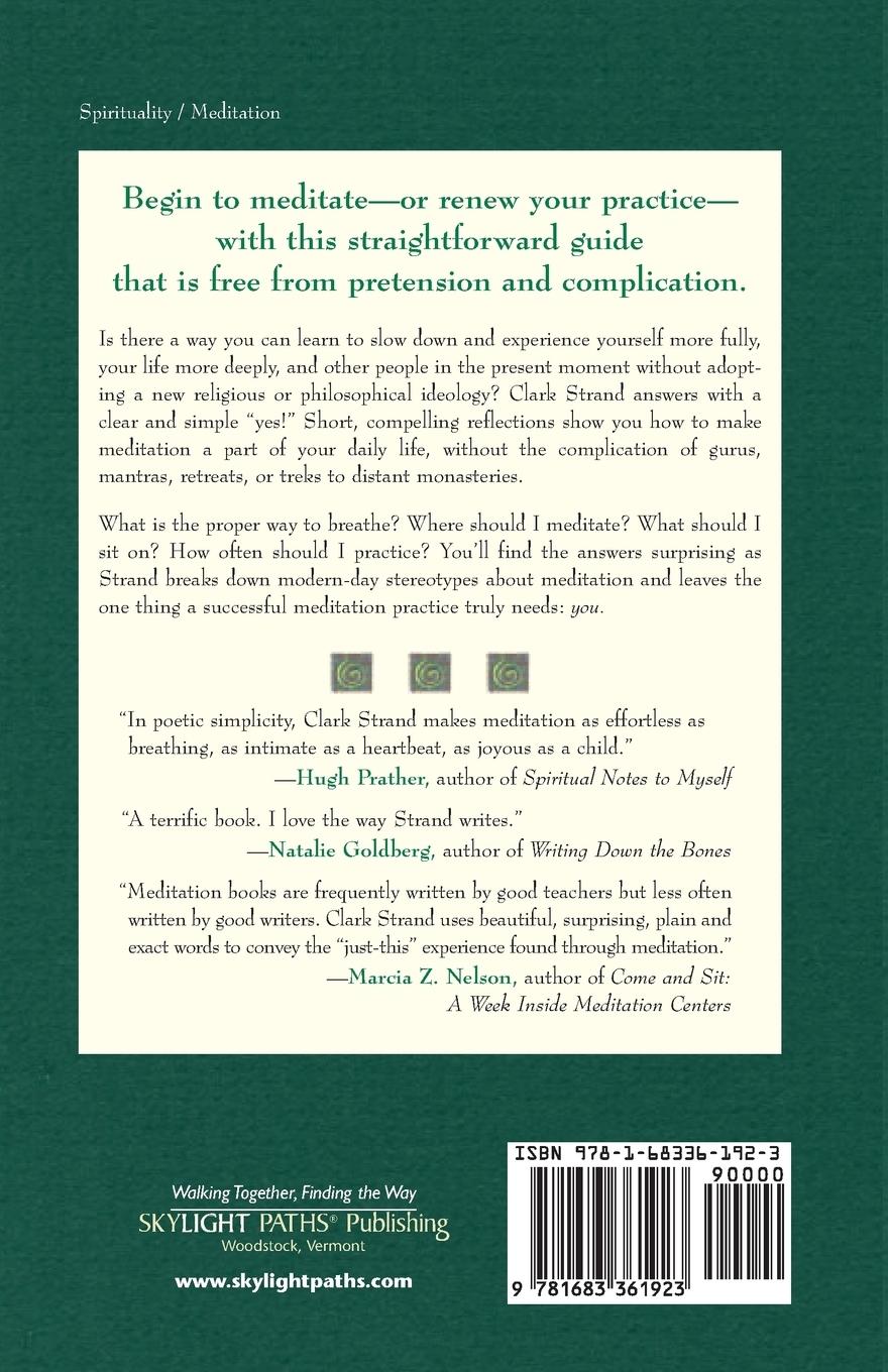 Rückseitencover Meditation without Gurus