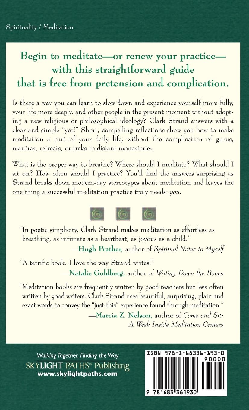 Rückseitencover Meditation without Gurus