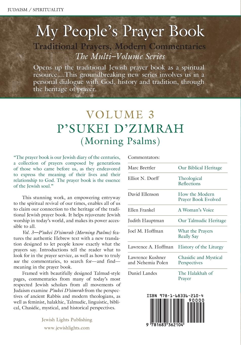 Rückseitencover My People's Prayer Book Vol 3