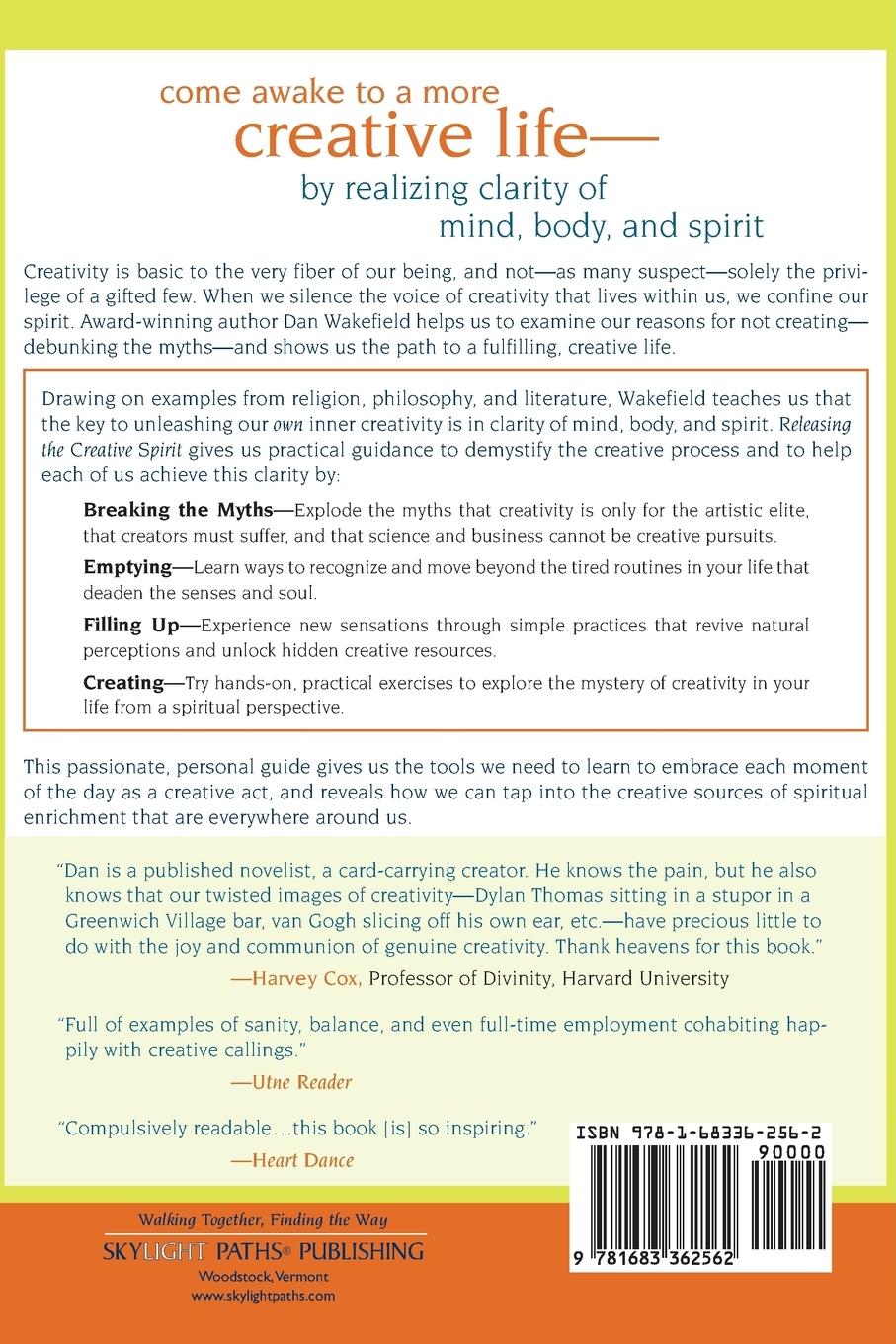 Rückseitencover Releasing the Creative Spirit