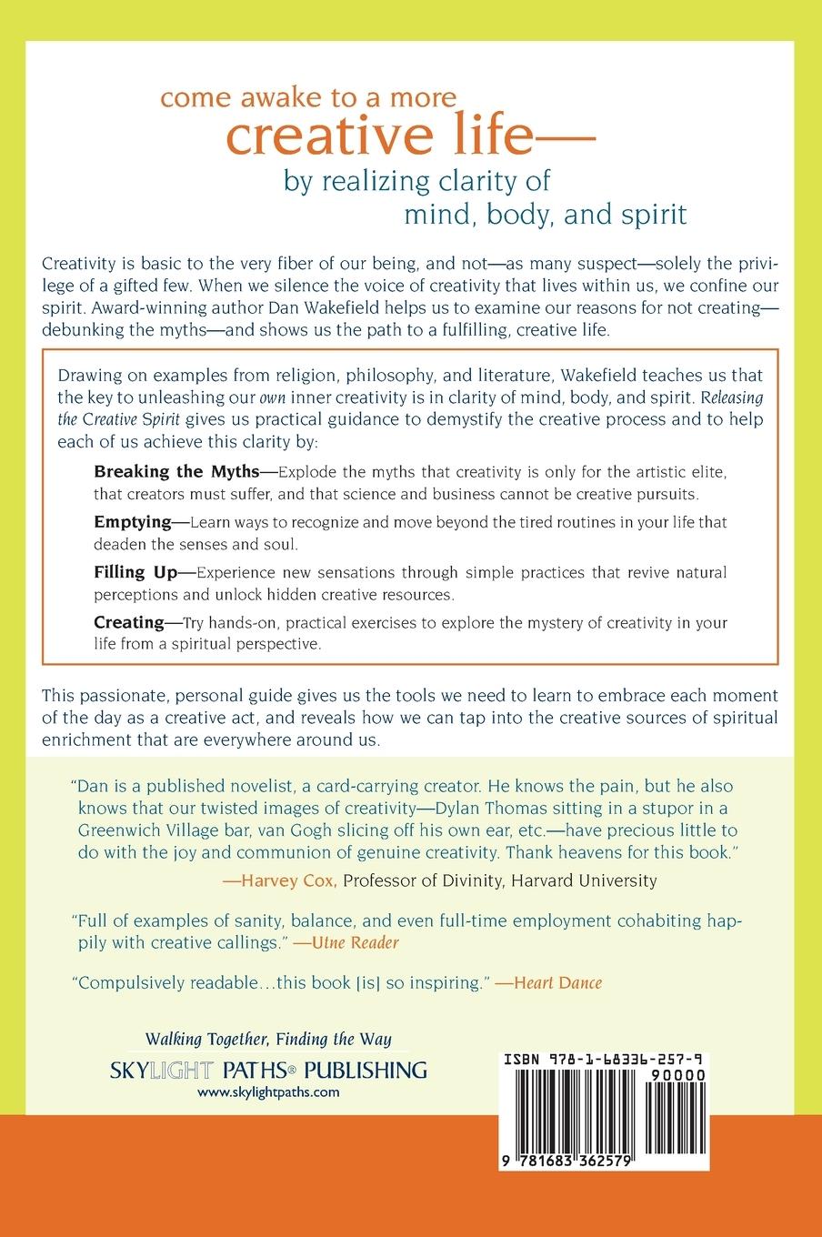 Rückseitencover Releasing the Creative Spirit
