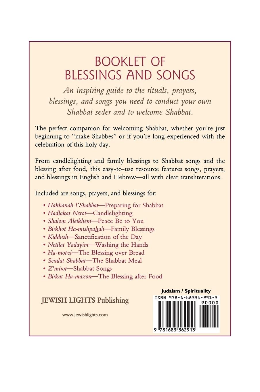 Rückseitencover Shabbat Seder