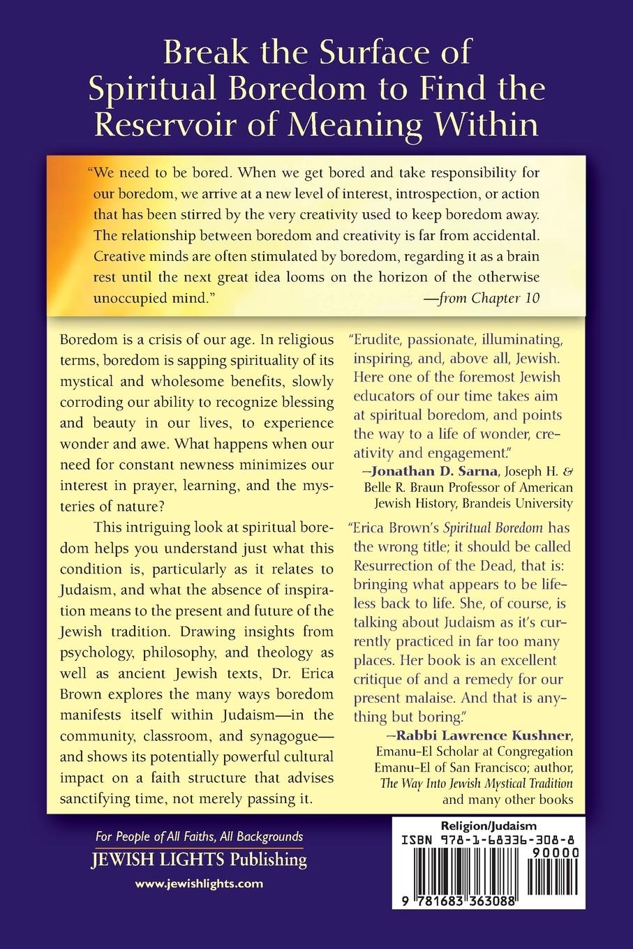 Rückseitencover Spiritual Boredom