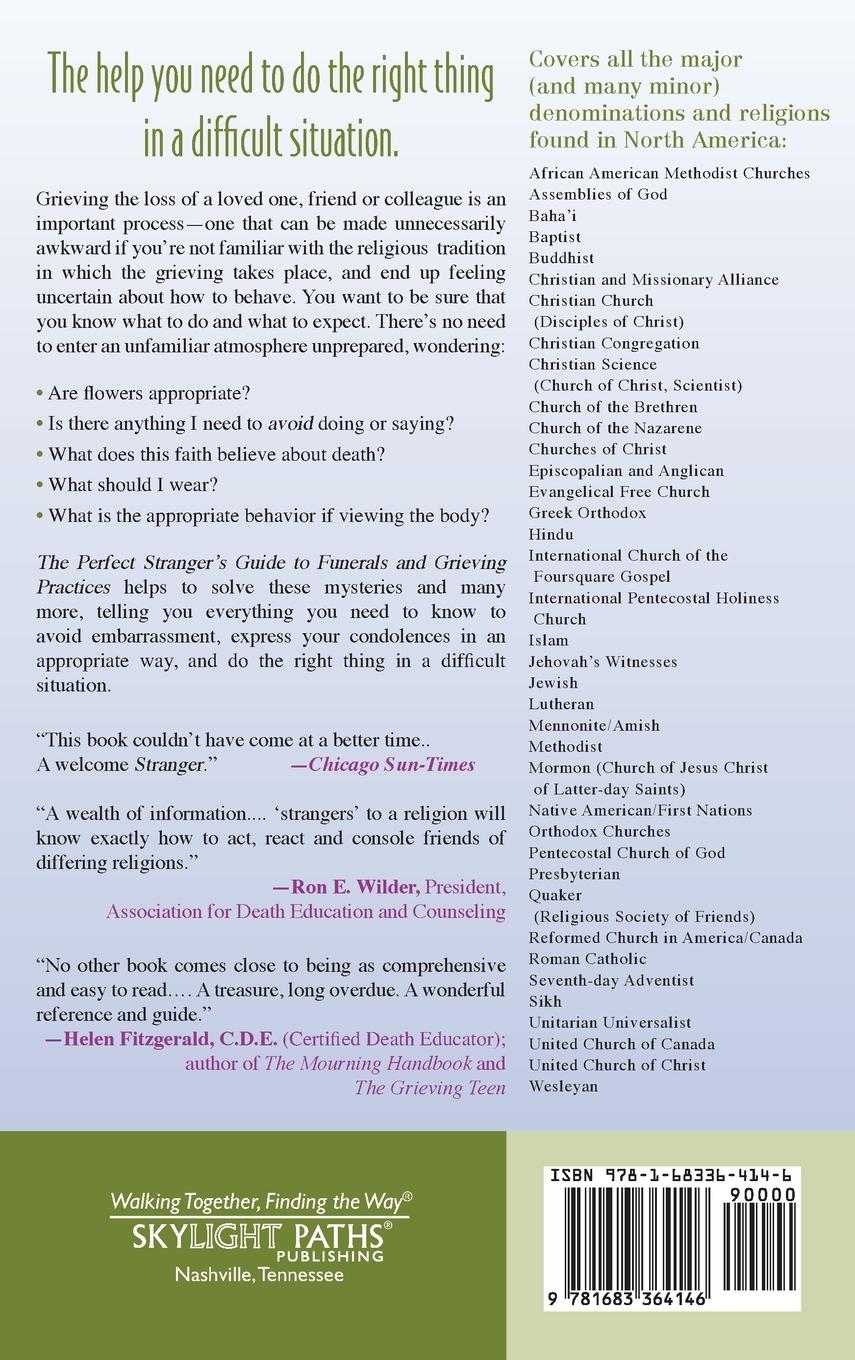 Rückseitencover The Perfect Stranger's Guide to Funerals and Grieving Practices