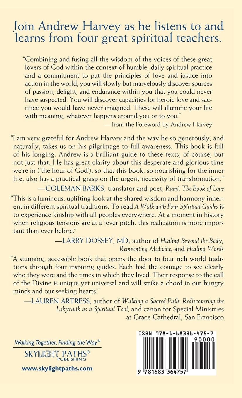 Rückseitencover A Walk with Four Spiritual Guides