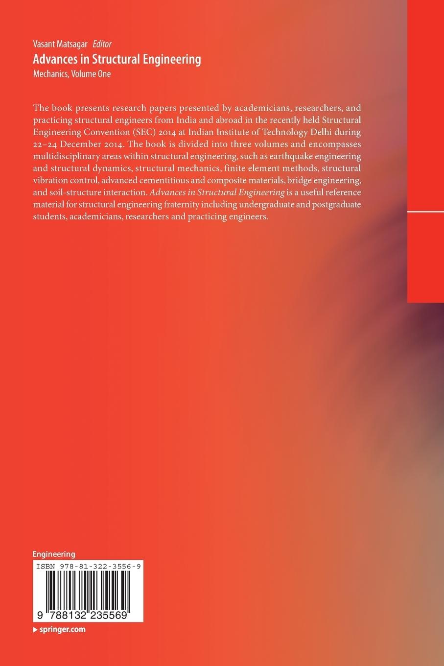 Rückseitencover Advances in Structural Engineering