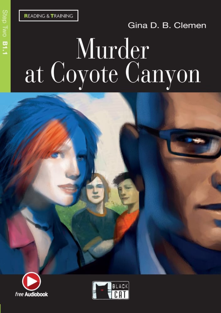 Vorderes Coverbild Murder at Coyote Canyon. Buch + CD-ROM