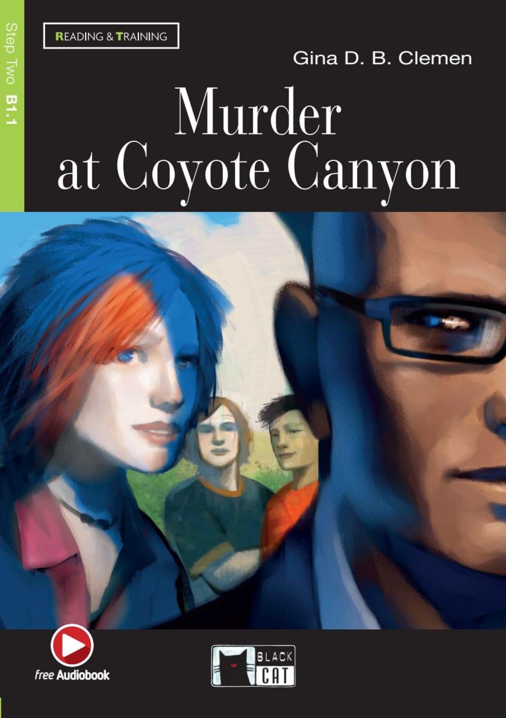 Vorderes Coverbild Murder at Coyote Canyon. Buch + CD-ROM