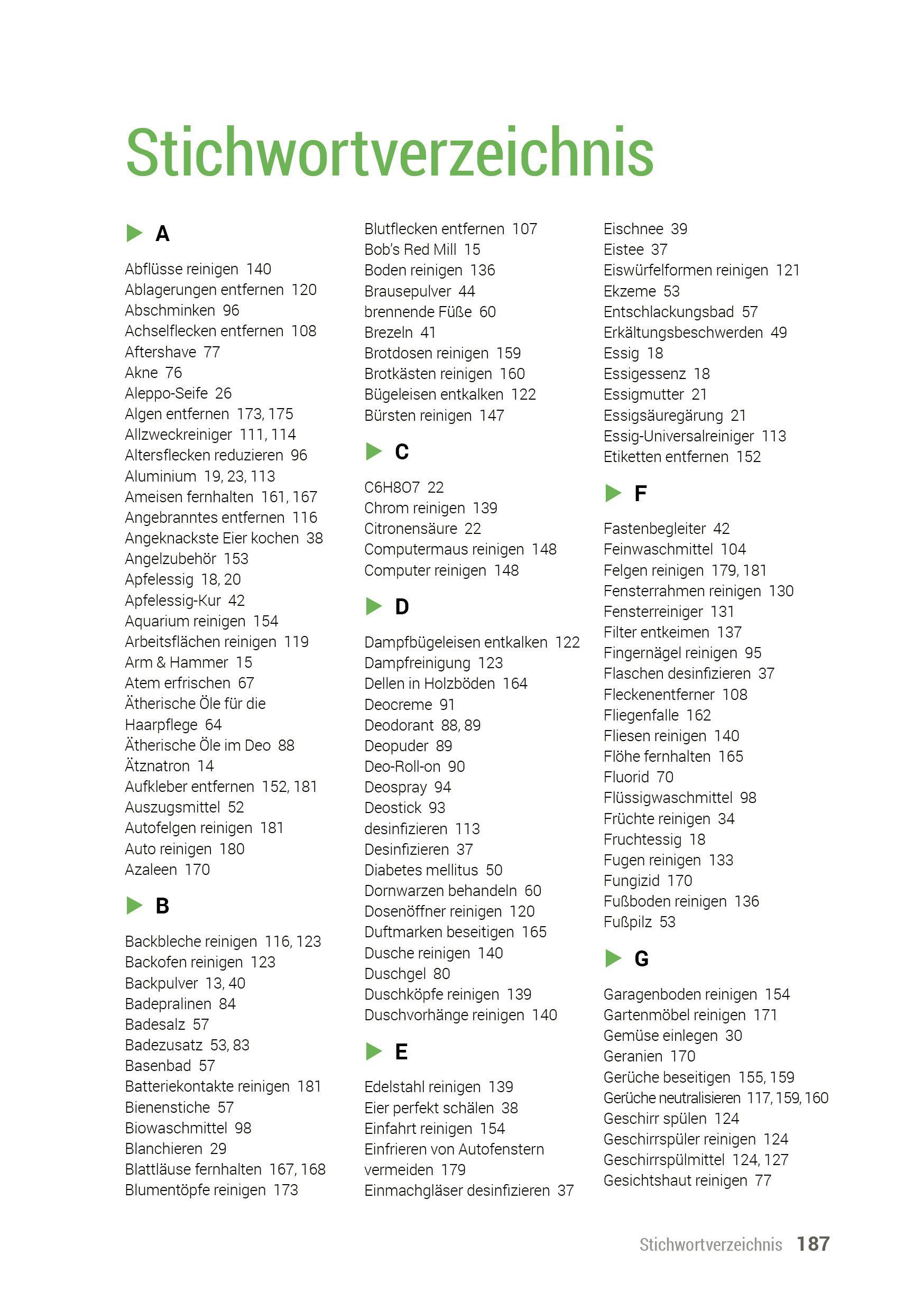 Beispielinhalt (Bild) Fünf Hausmittel ersetzen eine Drogerie