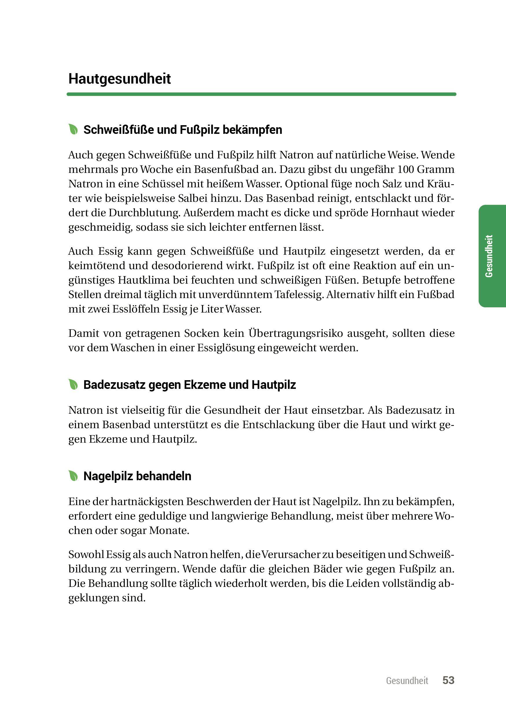 Beispielinhalt (Bild) Fünf Hausmittel ersetzen eine Drogerie
