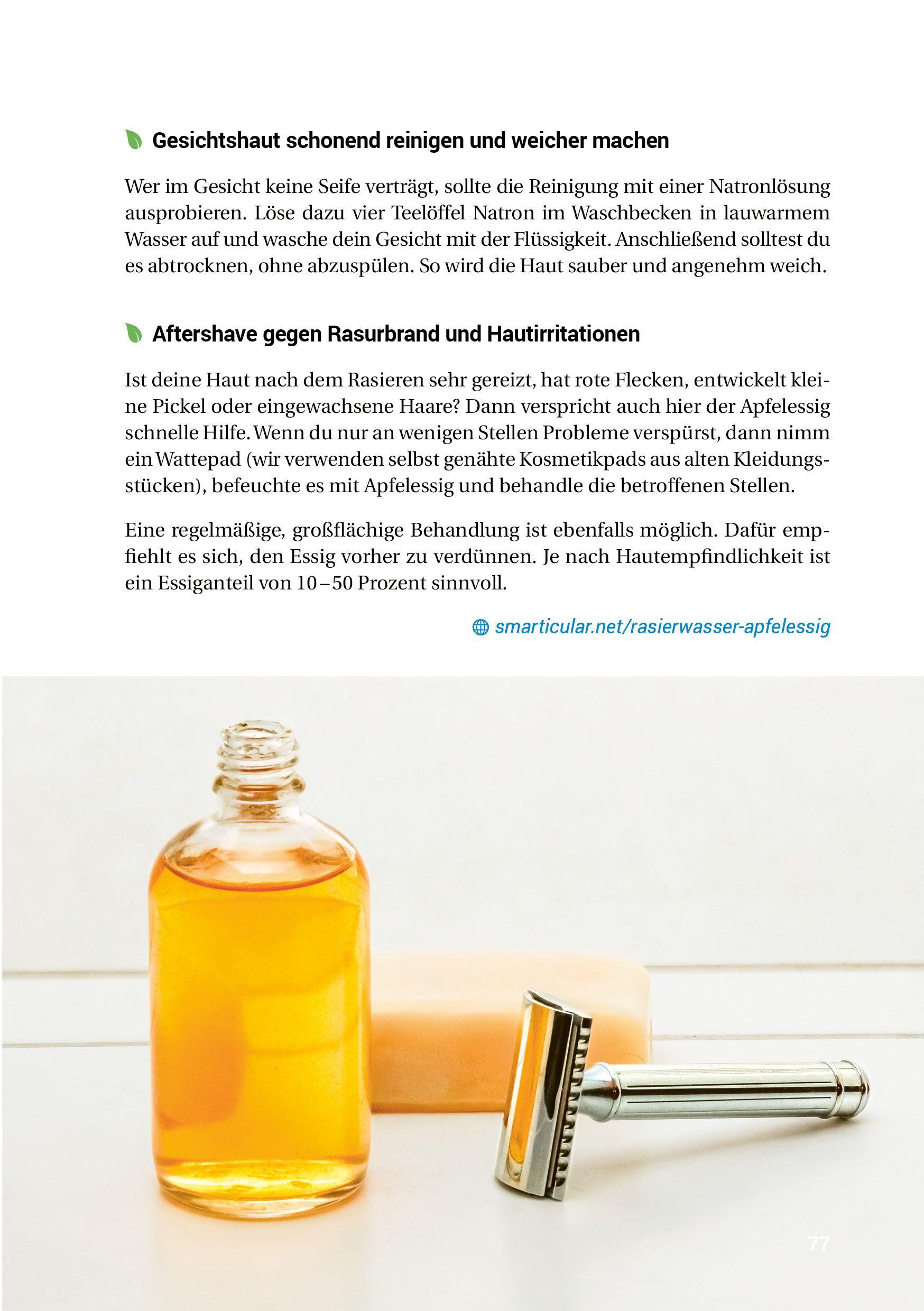Beispielinhalt (Bild) Fünf Hausmittel ersetzen eine Drogerie