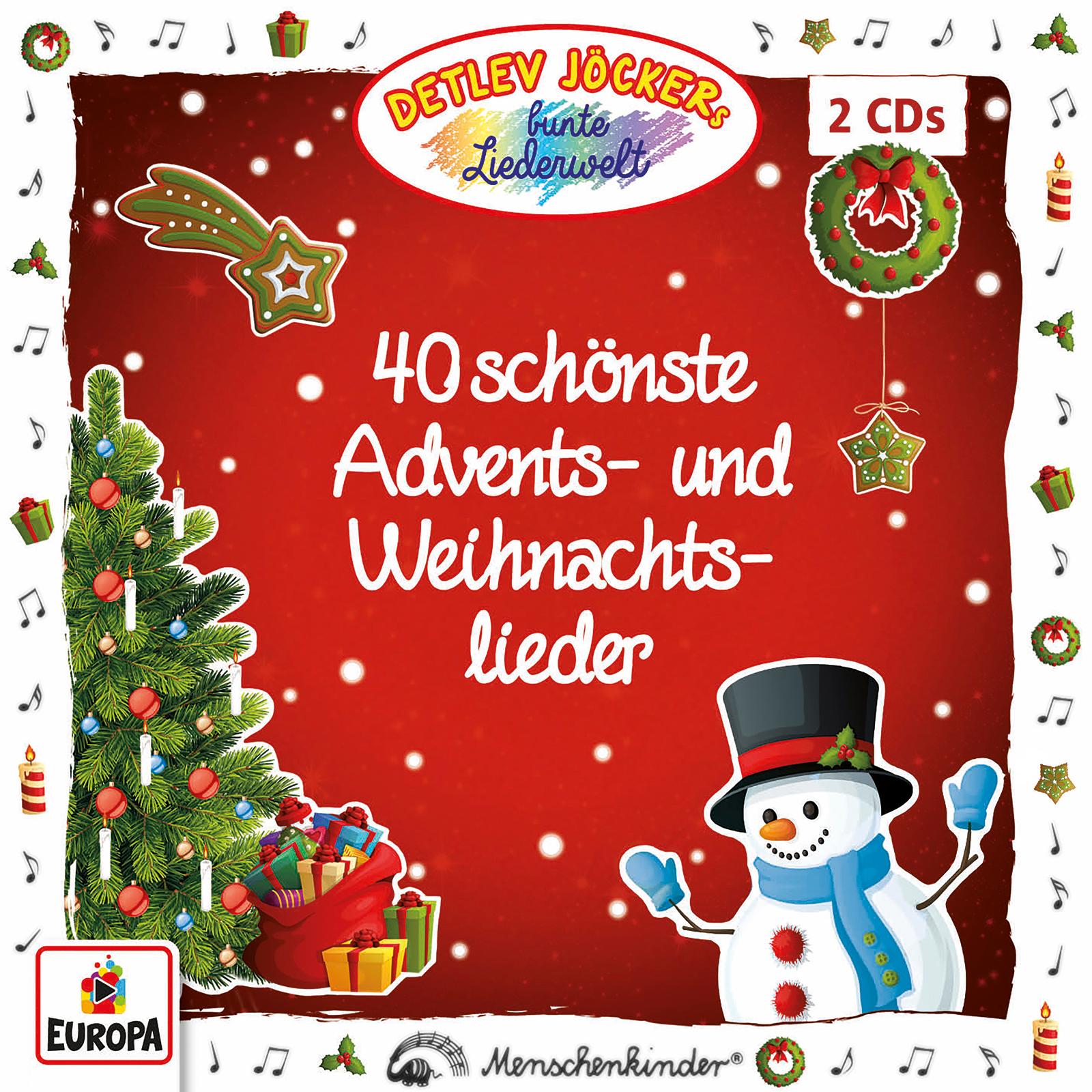 Vorderes Coverbild 40 schönste Advents- und Weihnachtslieder