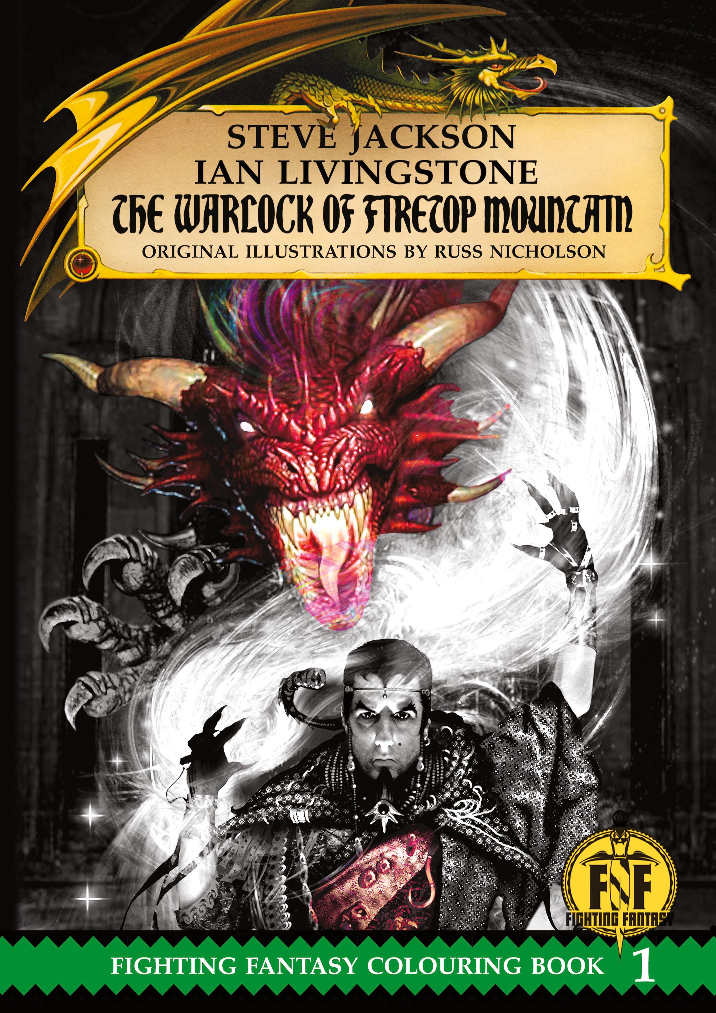 Vorderes Coverbild Official Fighting Fantasy Colouring Book 1