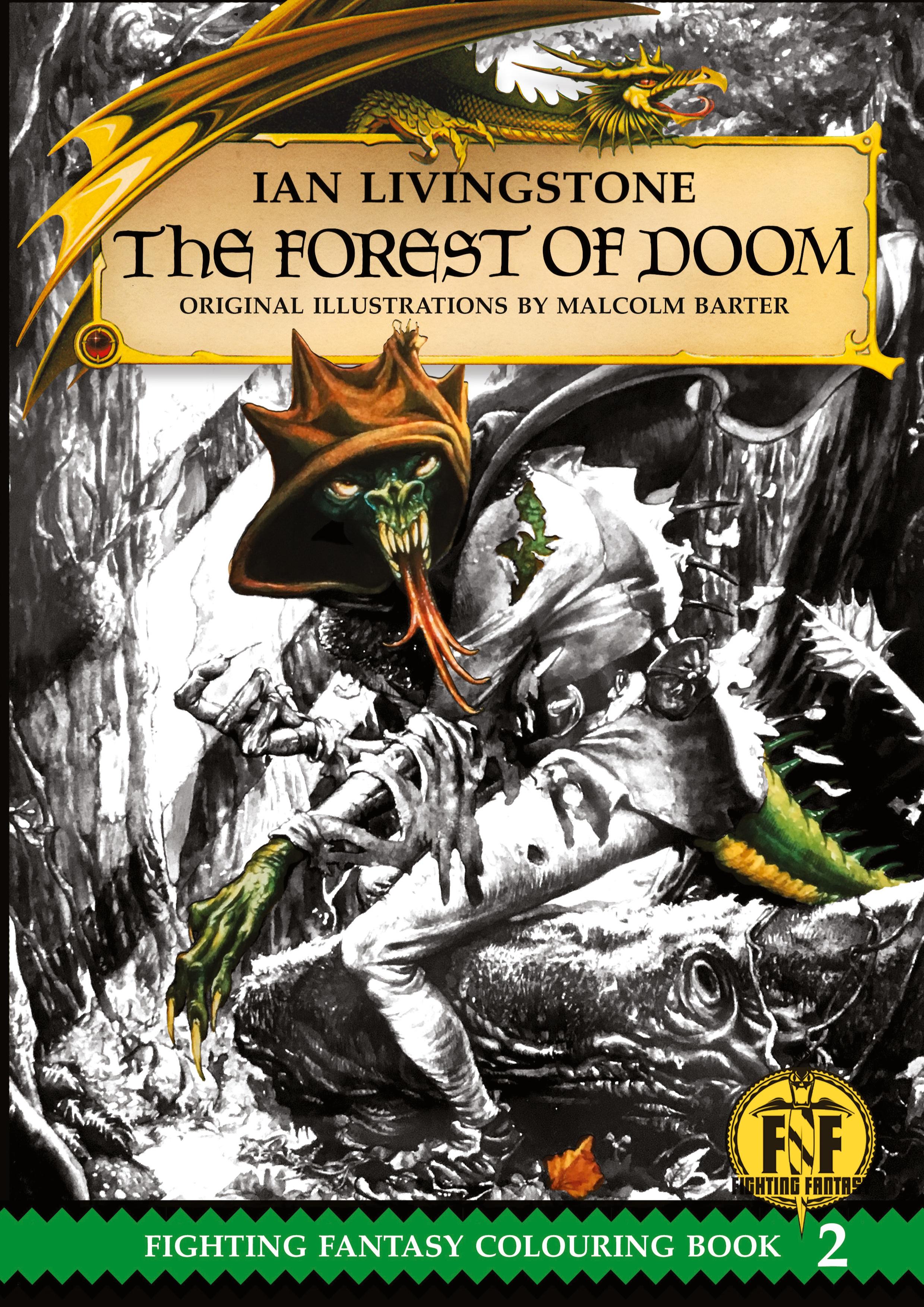 Vorderes Coverbild Official Fighting Fantasy Colouring Book 2