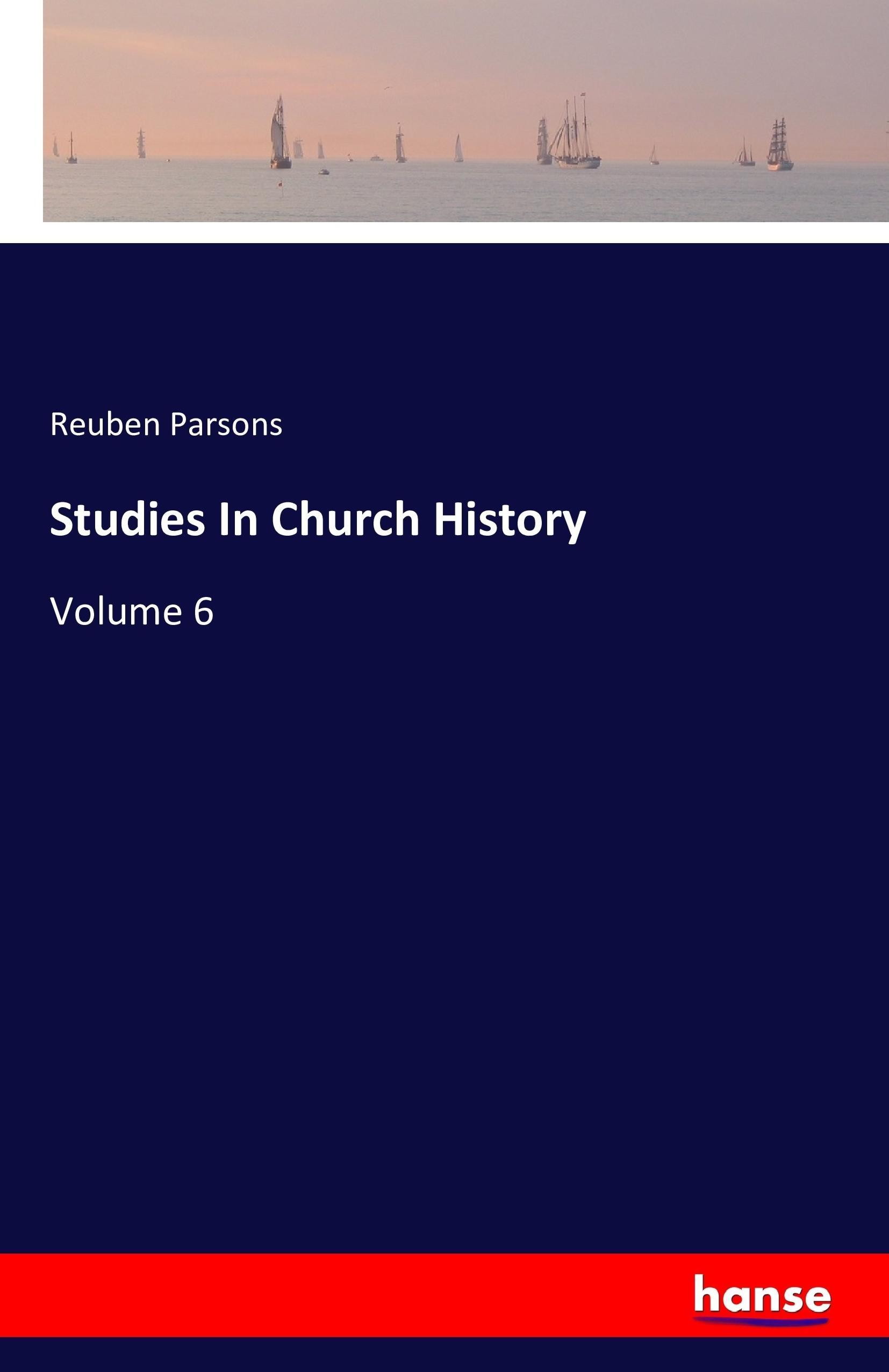 Vorderes Coverbild Studies In Church History