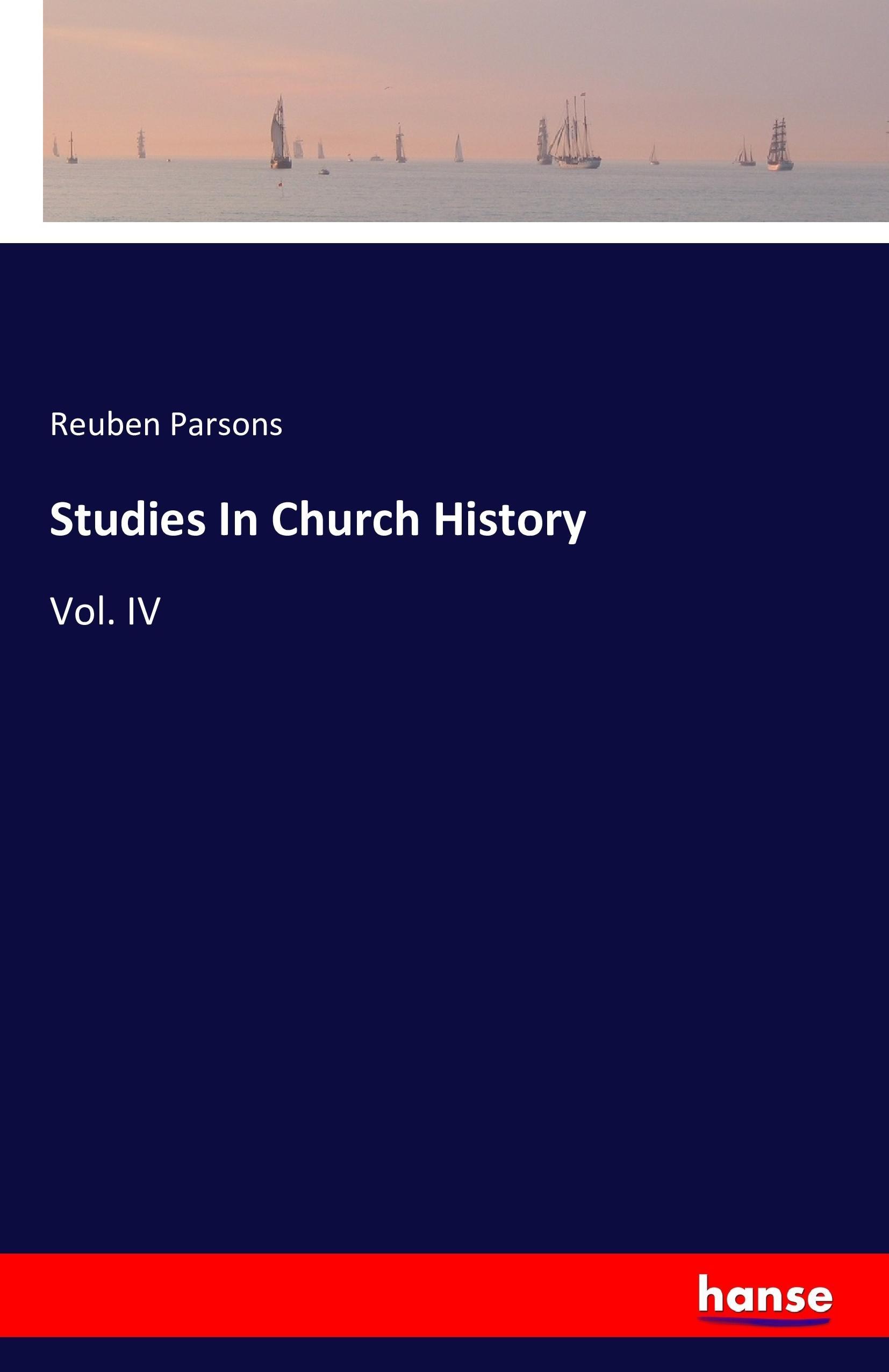 Vorderes Coverbild Studies In Church History