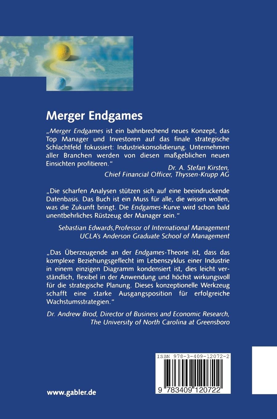 Rückseitencover Merger Endgames, Strategien für die Konsolidierungswelle