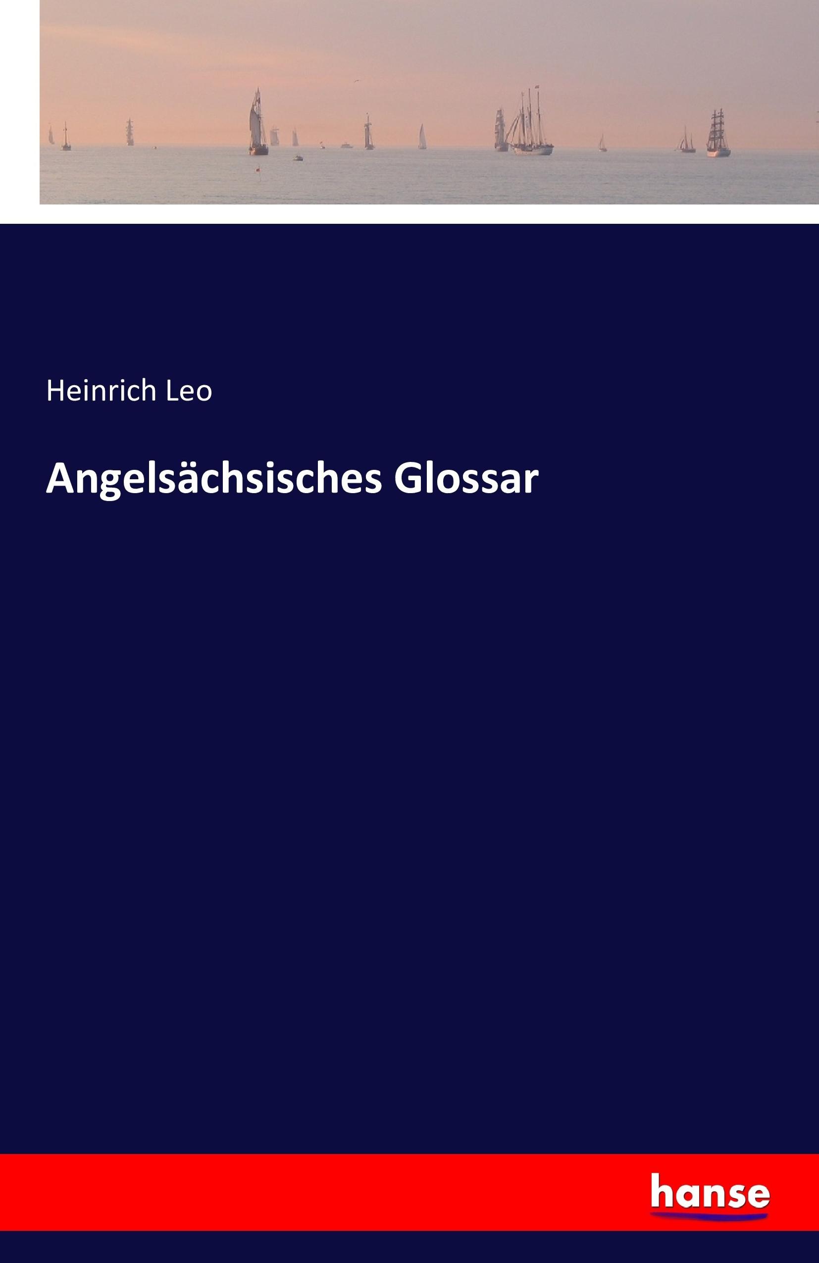 Vorderes Coverbild Angelsächsisches Glossar