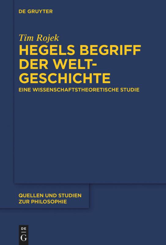 Vorderes Coverbild Hegels Begriff der Weltgeschichte