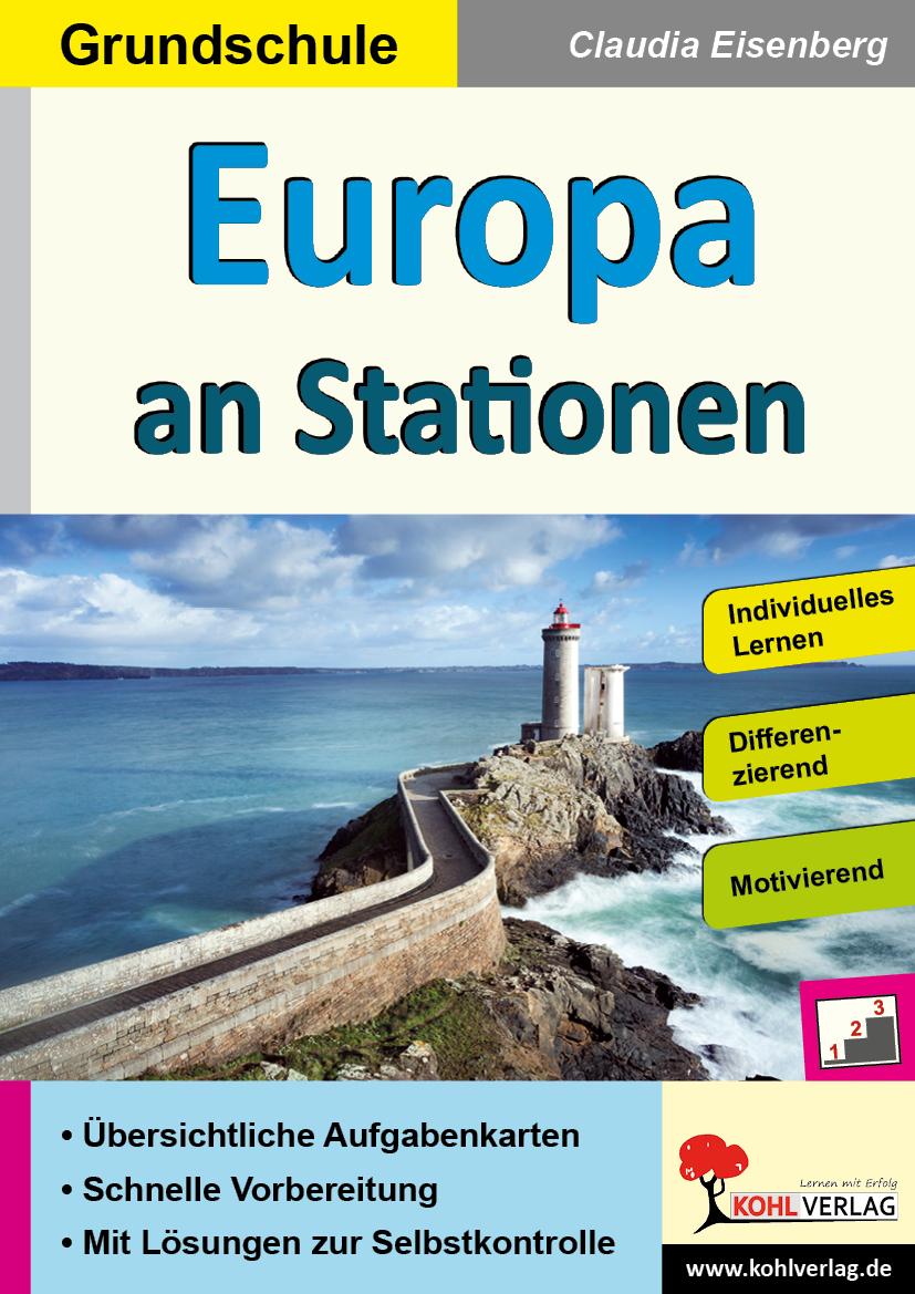 Vorderes Coverbild Europa an Stationen / Grundschule