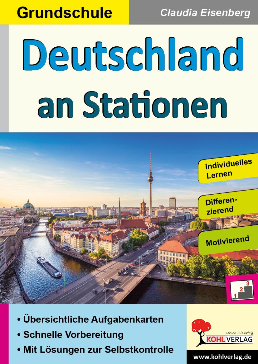 Vorderes Coverbild Deutschland an Stationen / Grundschule