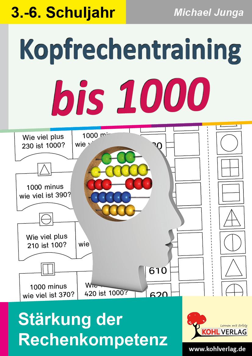 Vorderes Coverbild Kopfrechentraining bis 1000