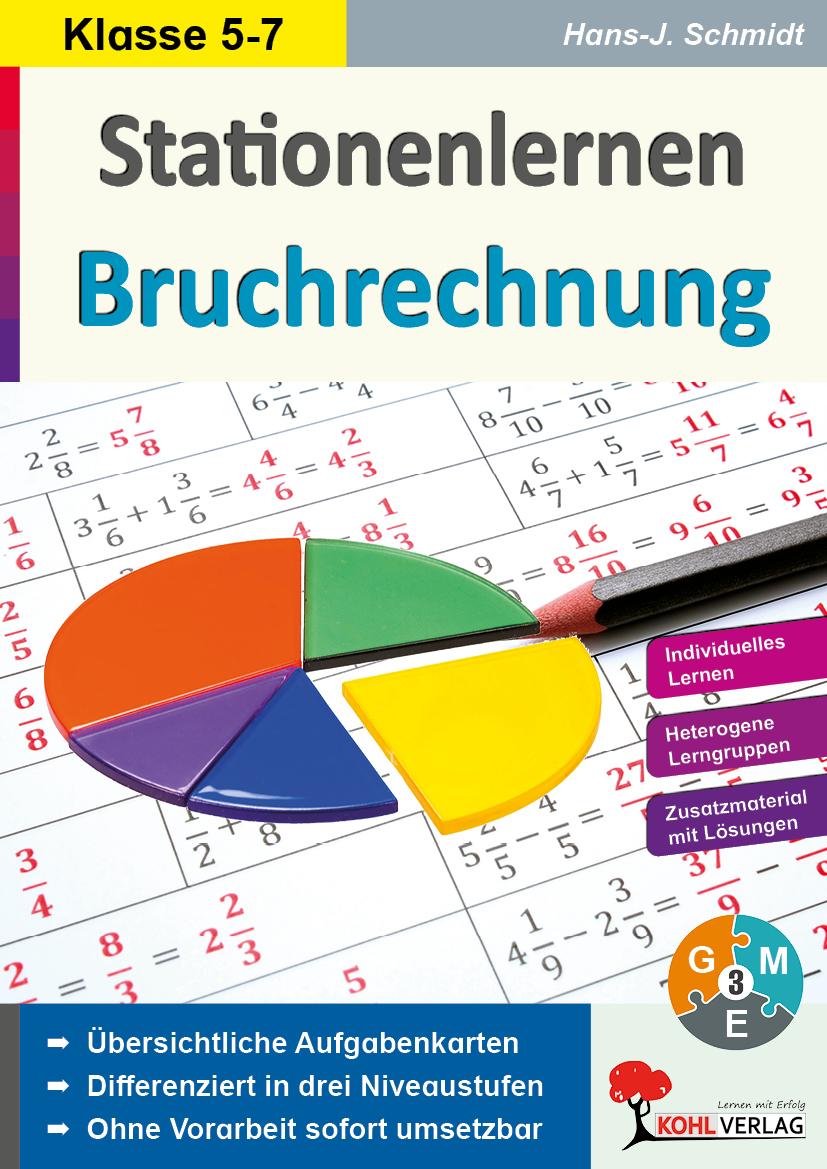 Vorderes Coverbild Stationenlernen Bruchrechnung