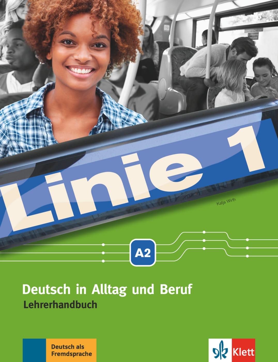 Vorderes Coverbild Linie 1 A2. Lehrerhandbuch