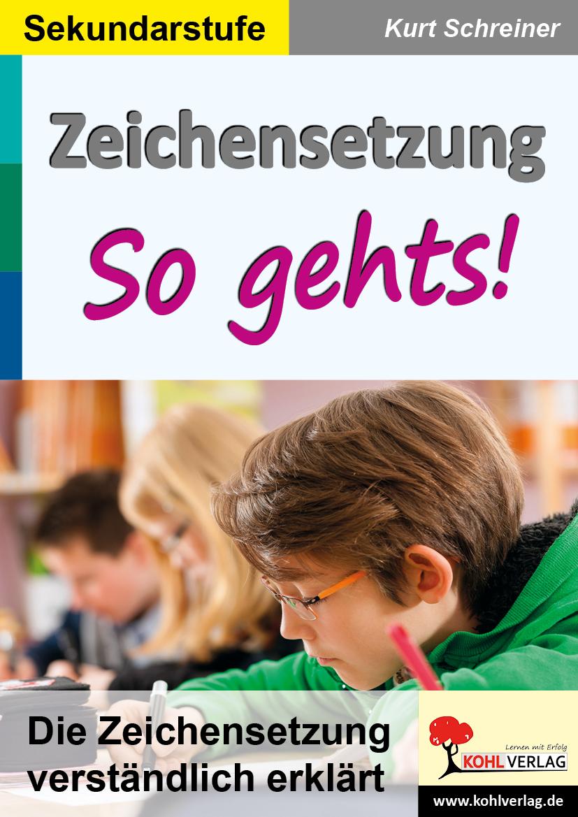 Vorderes Coverbild Zeichensetzung - So gehts!