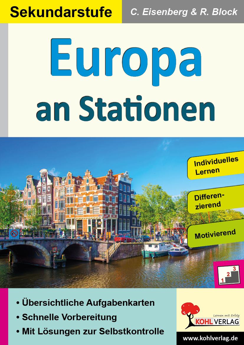 Vorderes Coverbild Europa an Stationen / Sekundarstufe