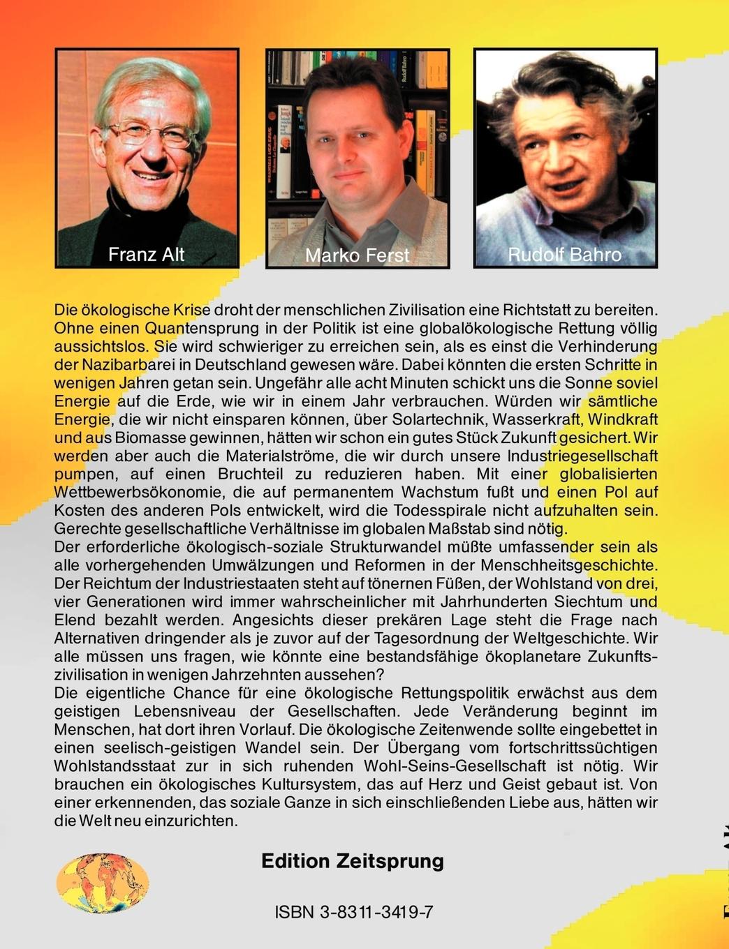 Rückseitencover Wege zur ökologischen Zeitenwende