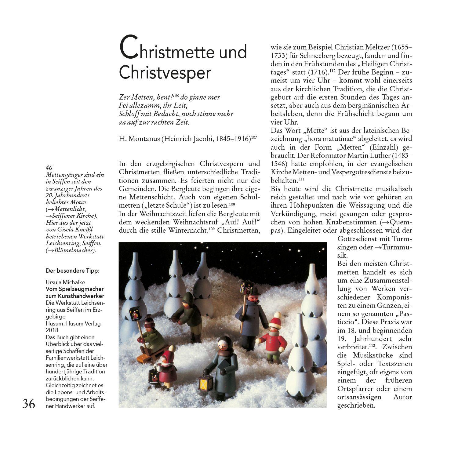 Beispielinhalt (Bild) Erzgebirgisches Brauchtums-ABC