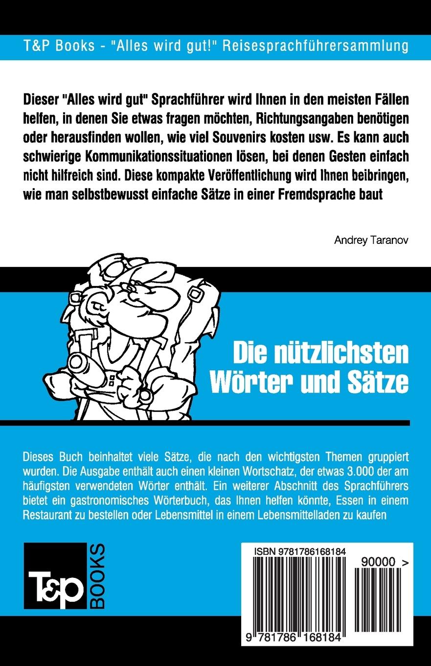 Rückseitencover Sprachführer Deutsch-Georgisch und thematischer Wortschatz mit 3000 Wörtern