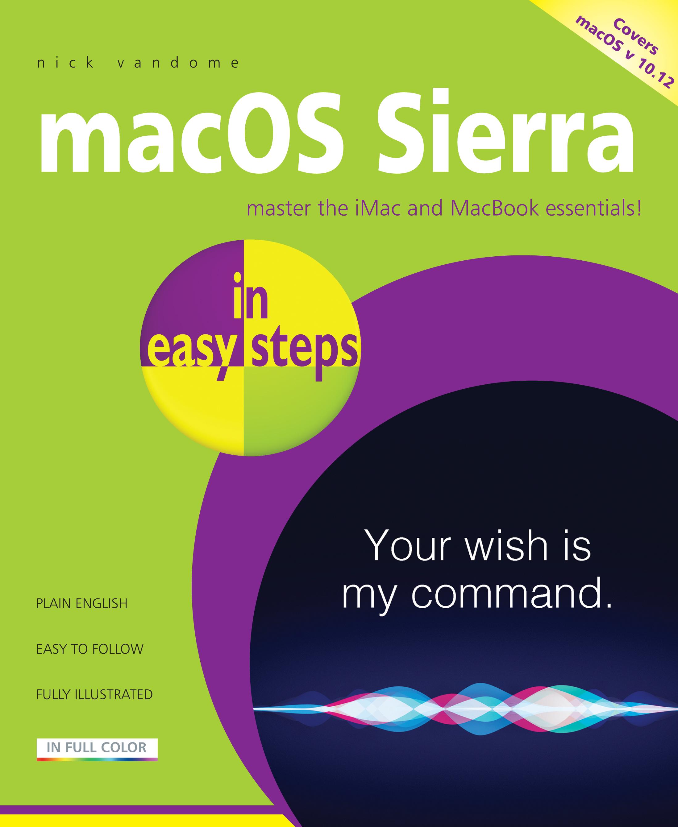 Vorderes Coverbild macOS Sierra in Easy Steps