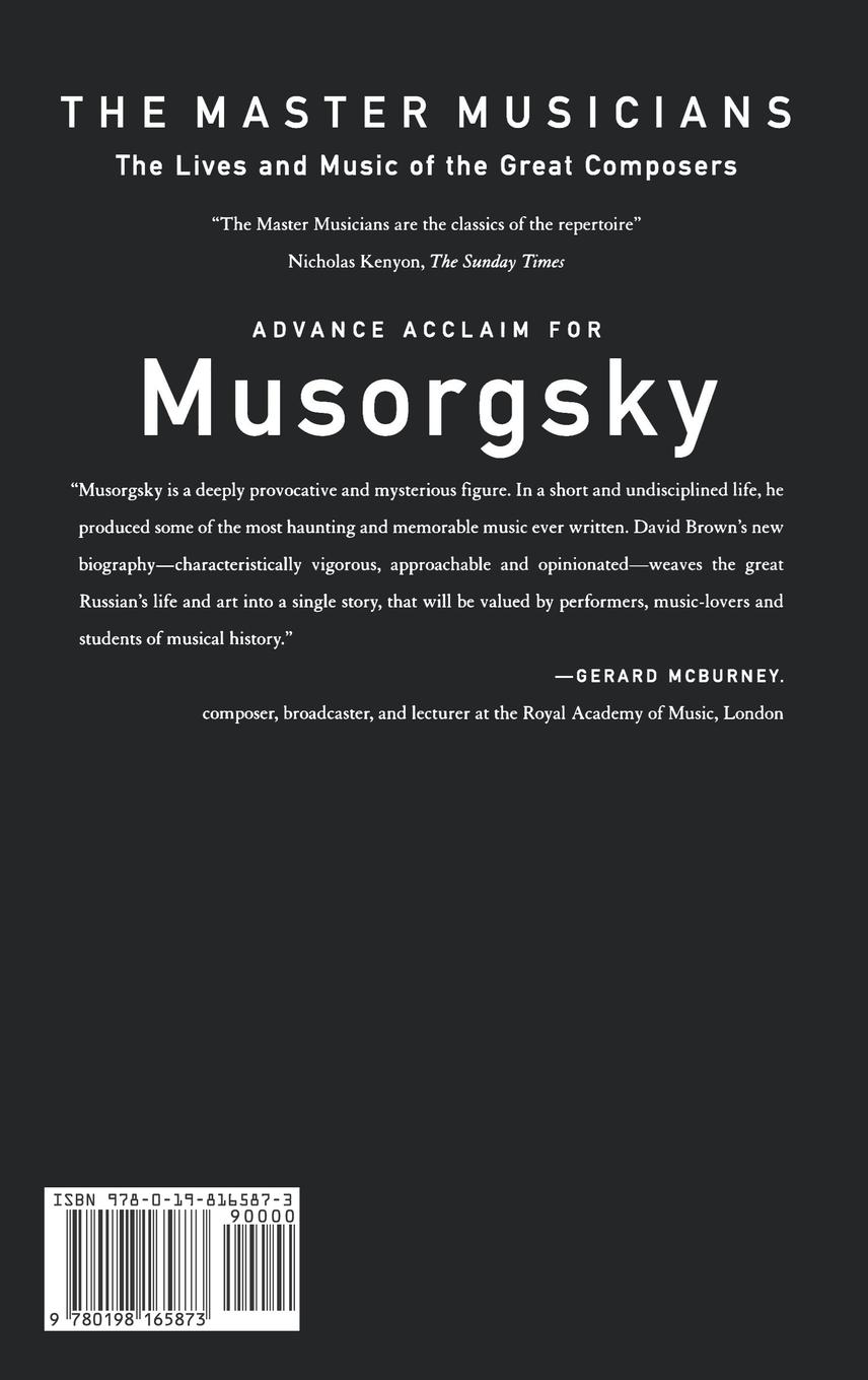 Rückseitencover Musorgsky