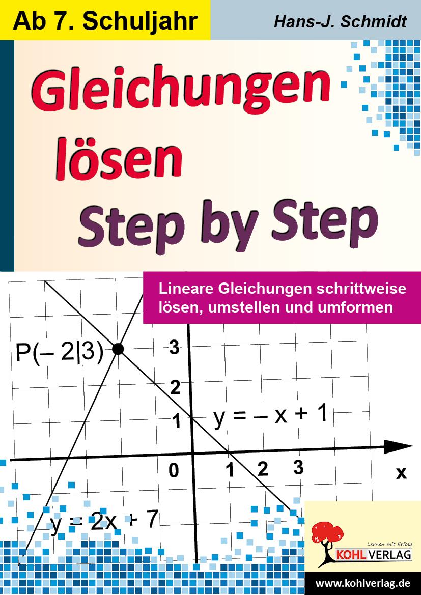 Vorderes Coverbild Gleichungen lösen - Step by Step