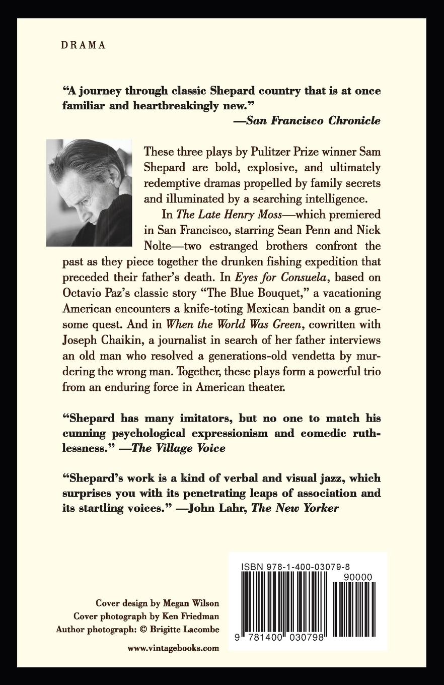 Rückseitencover The Late Henry Moss, Eyes for Consuela, When the World Was Green