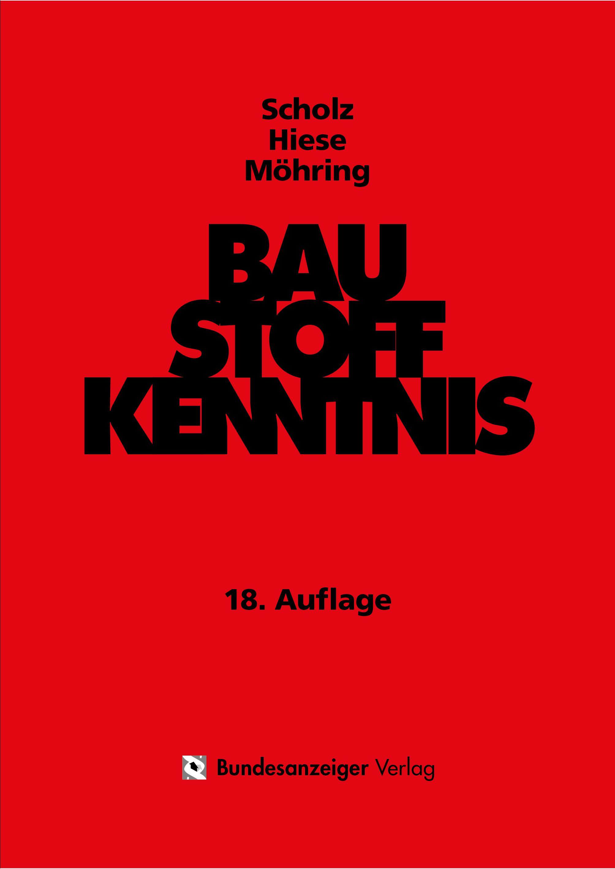 Vorderes Coverbild Baustoffkenntnis