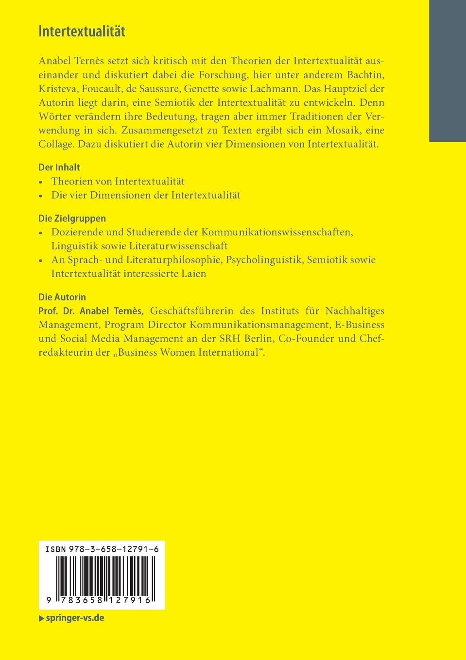 Rückseitencover Intertextualität