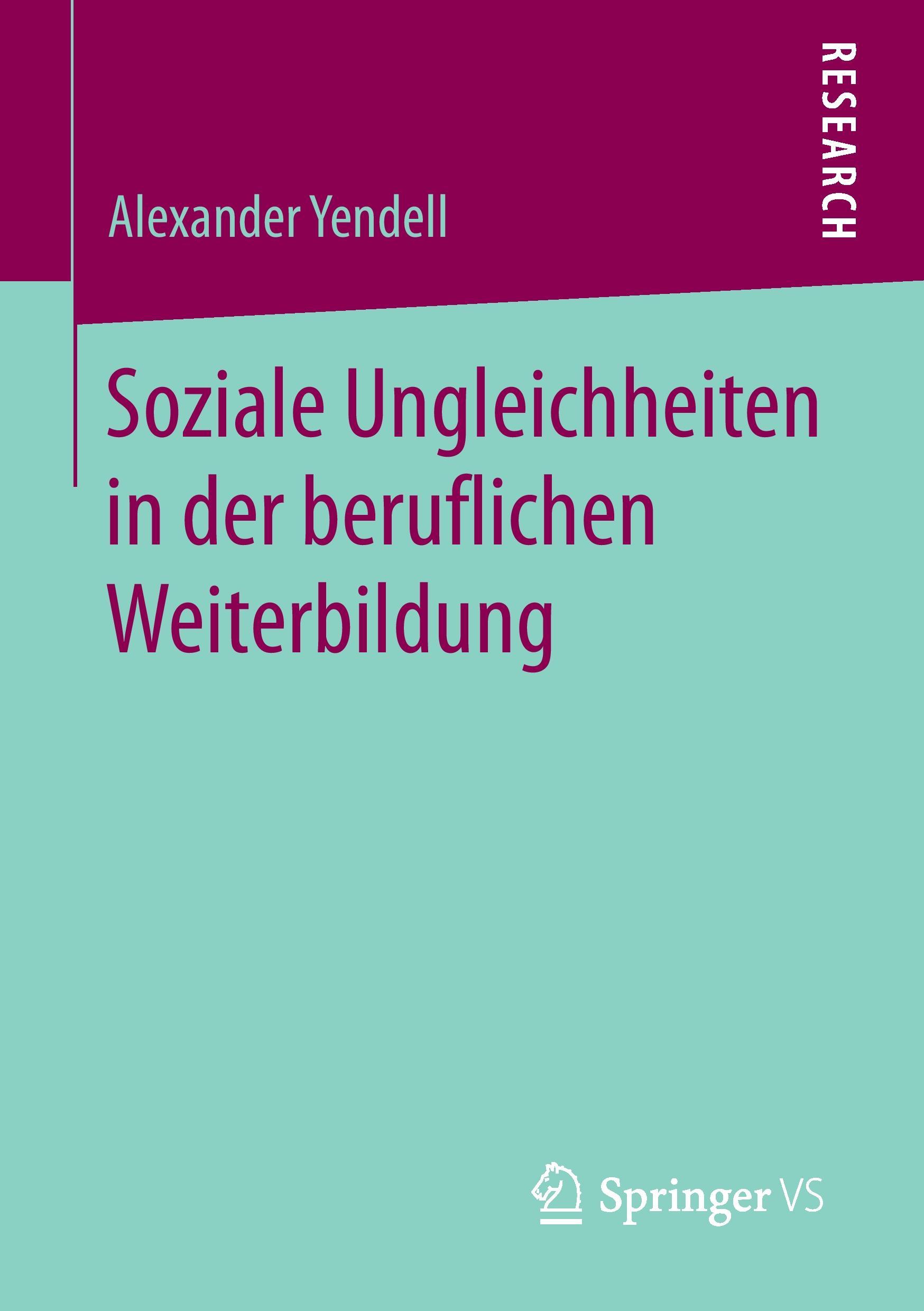 Vorderes Coverbild Soziale Ungleichheiten in der beruflichen Weiterbildung