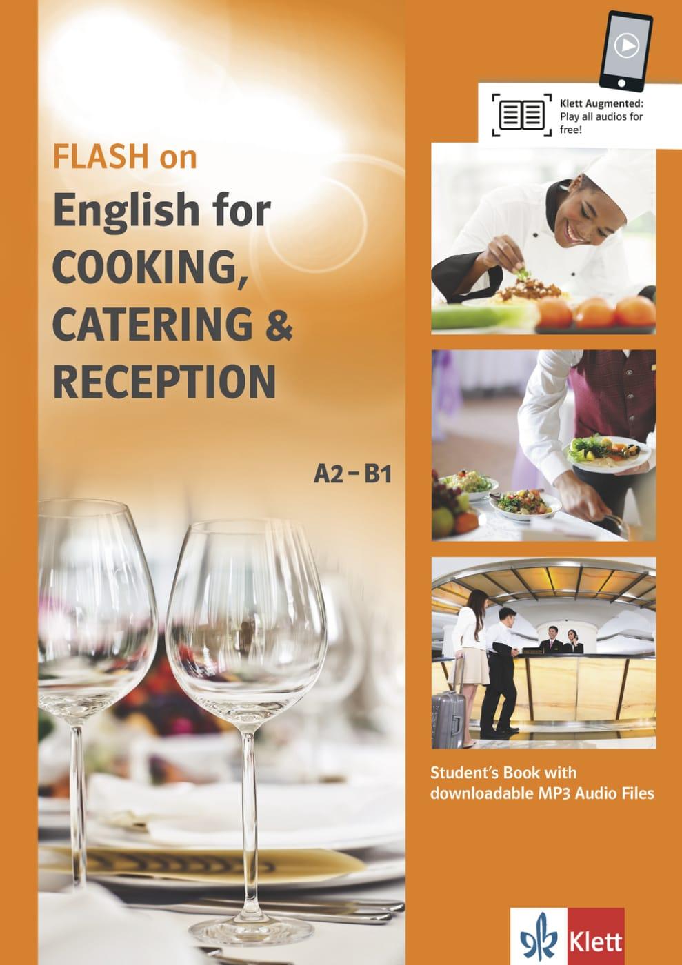Vorderes Coverbild FLASH ON ENGLISH. Cooking, Catering and Reception. Kurs- und Übungsbuch + Audio online