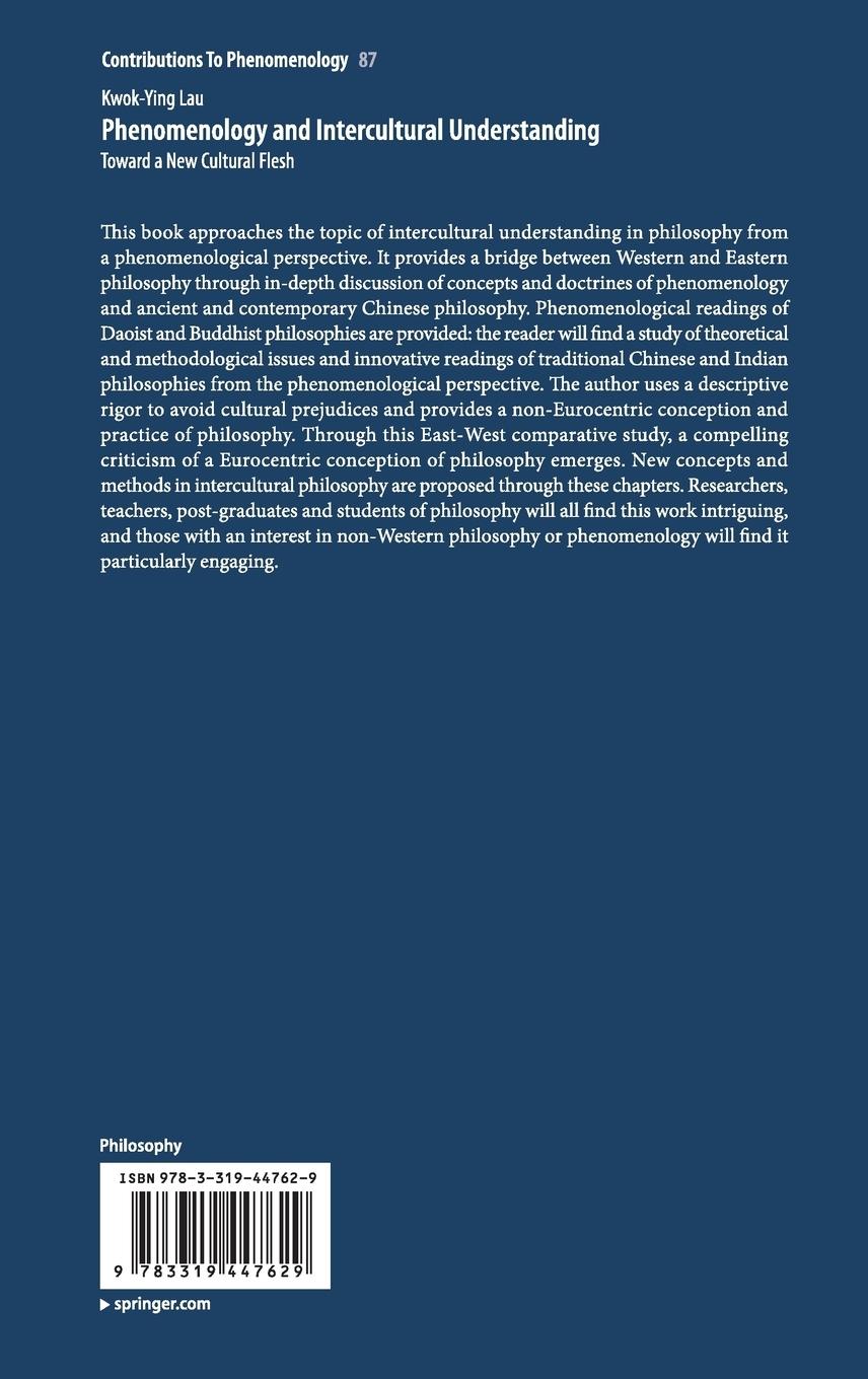 Rückseitencover Phenomenology and Intercultural Understanding