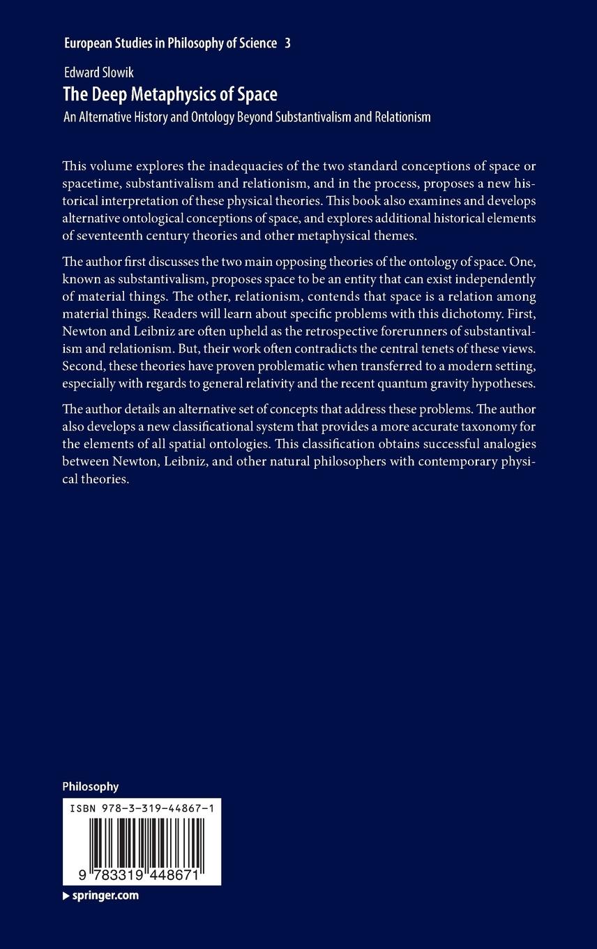 Rückseitencover The Deep Metaphysics of Space