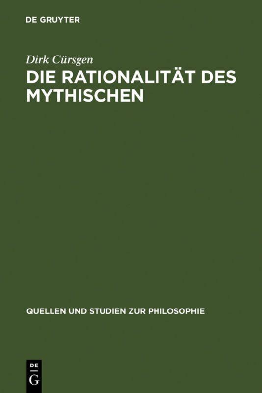 Vorderes Coverbild Die Rationalität des Mythischen