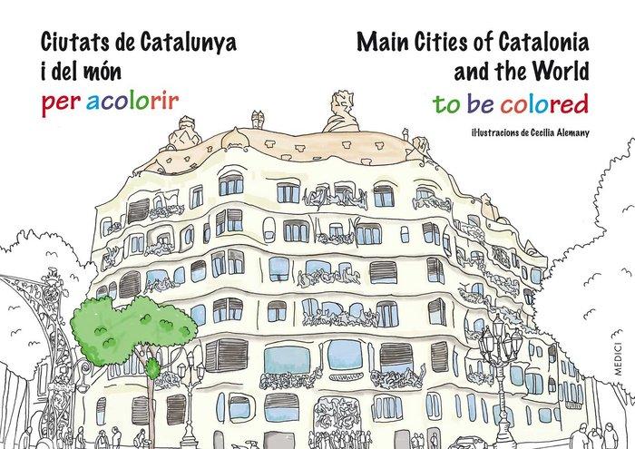 Vorderes Coverbild Ciutats de Catalunya i del Mon per acolorir